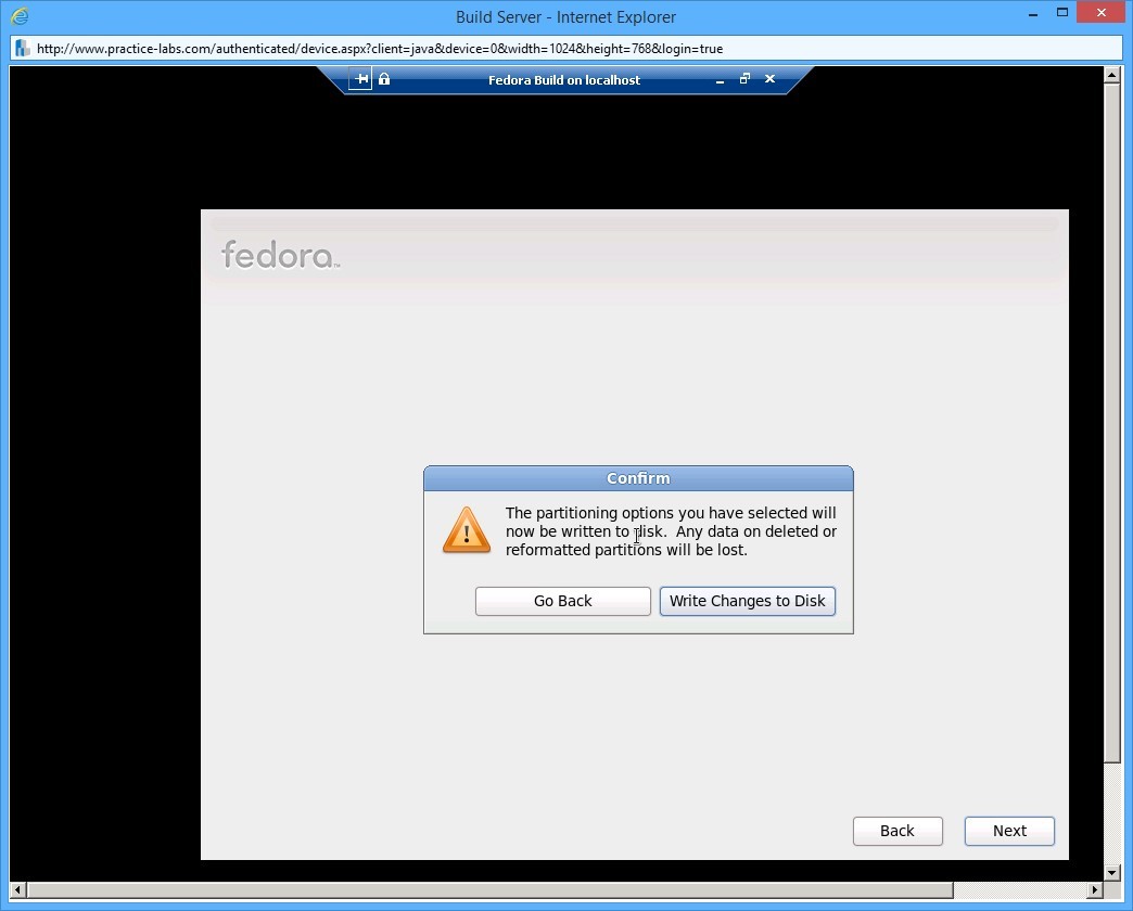 Practice Labs screenshot.